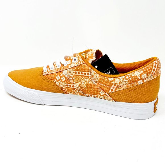 Supra Cobalt Desert Print Orange White Mens Skateboard Sneakers 05663 219 - Picture 3 of 5